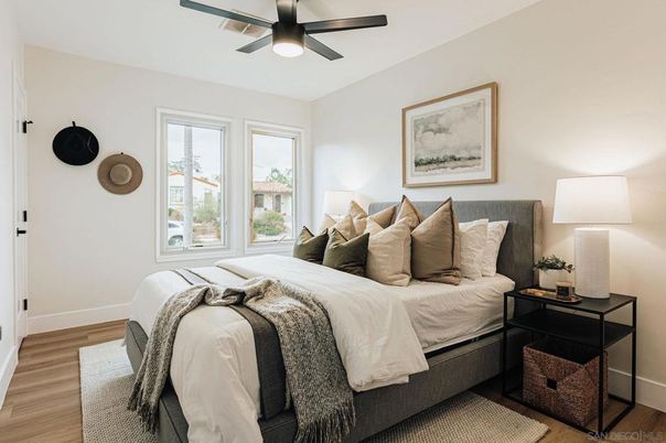 Bedroom, Interior, Wood Texture Flooring