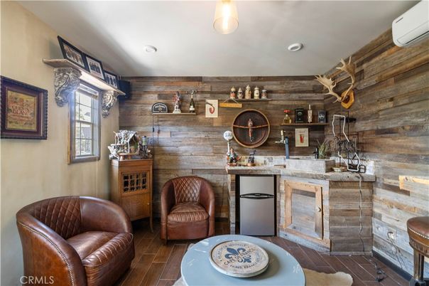 Interior, Recessed Lighting, Wood Texture Flooring, Wooden Walls
