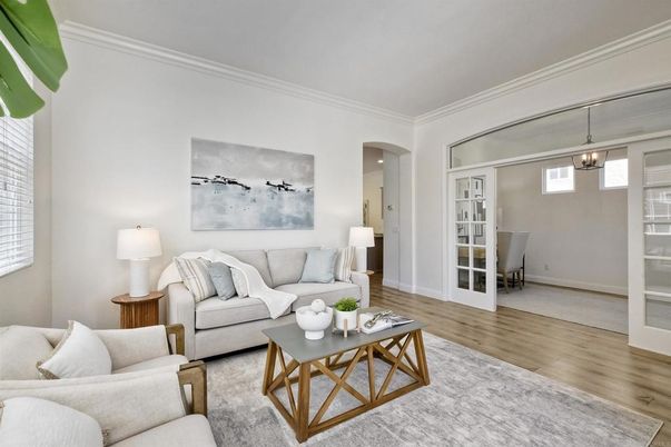 Interior, Living room, Pendant Lights, Wood Texture Flooring