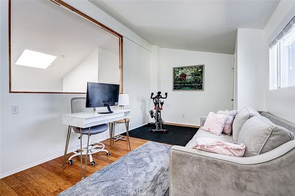 Fitness Equipment, Home Office, Interior, Wood Texture Flooring