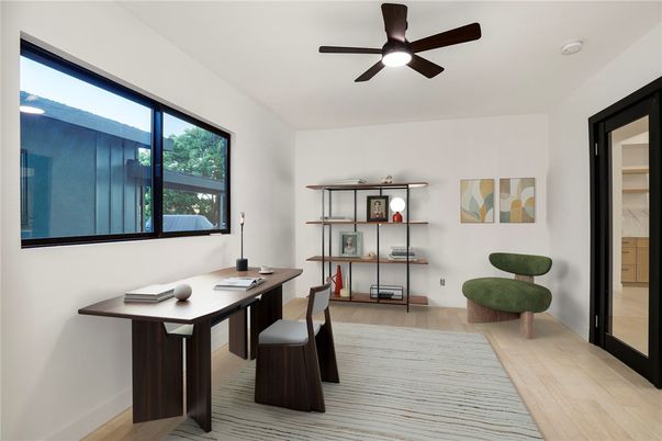 Home Office, Interior, Wood Texture Flooring