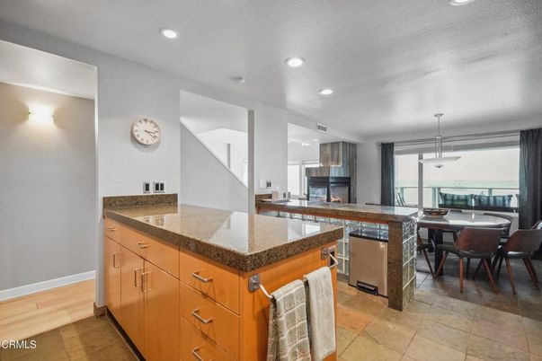 Dining room, Fireplace, Interior, Kitchen, Pendant Lights, Recessed Lighting