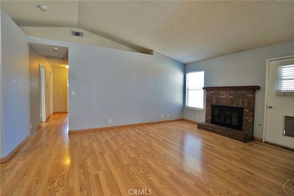 Empty room, Fireplace, Interior, Wood Texture Flooring