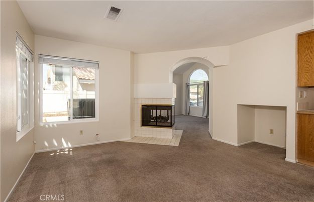 Empty room, Fireplace, Interior