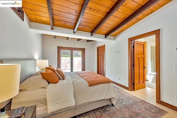 Bedroom, Interior, Wooden Beams, Wooden Ceilings, Wood Texture Flooring