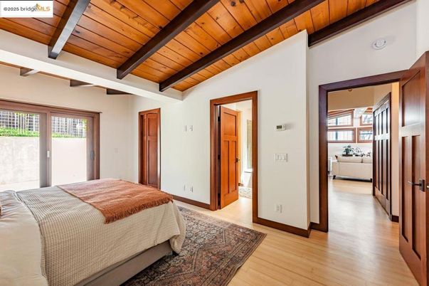 Bedroom, Interior, Wooden Beams, Wooden Ceilings, Wood Texture Flooring