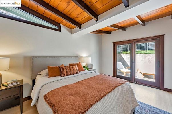 Bedroom, Interior, Wooden Beams, Wooden Ceilings, Wood Texture Flooring