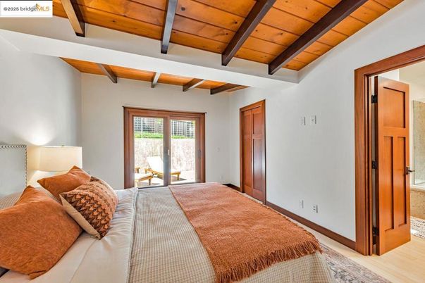 Bedroom, Interior, Wooden Beams, Wooden Ceilings, Wood Texture Flooring