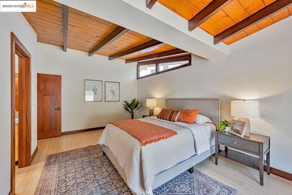 Bedroom, Interior, Wooden Beams, Wooden Ceilings, Wood Texture Flooring