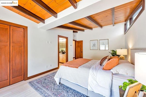 Bedroom, Interior, Wooden Beams, Wooden Ceilings, Wood Texture Flooring