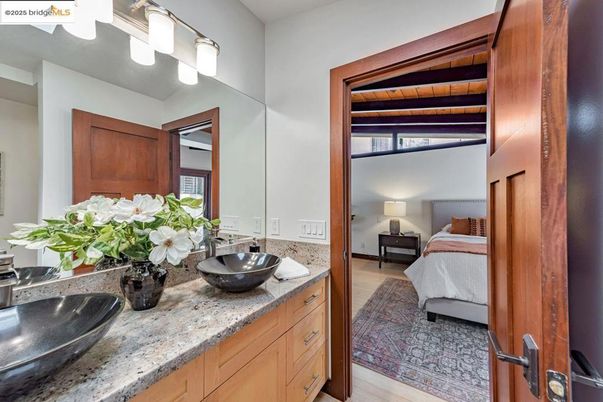 Bathroom, Bedroom, Dual Sink Vanities, Interior, Wood Texture Flooring