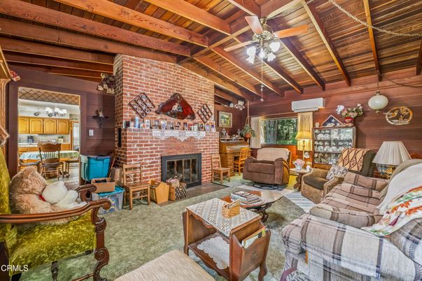 Fireplace, Interior, Living room, Stone Walls, Wooden Beams, Wooden Ceilings