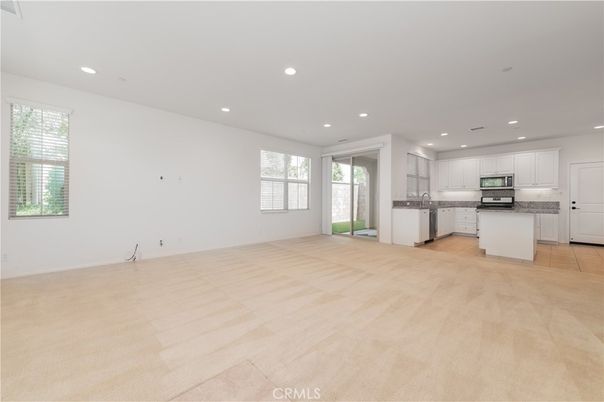 Empty room, Interior, Kitchen, Recessed Lighting