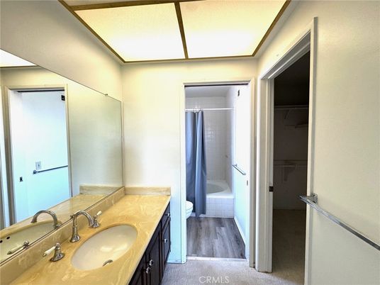 Bathroom, Dual Sink Vanities, Interior, Wood Texture Flooring