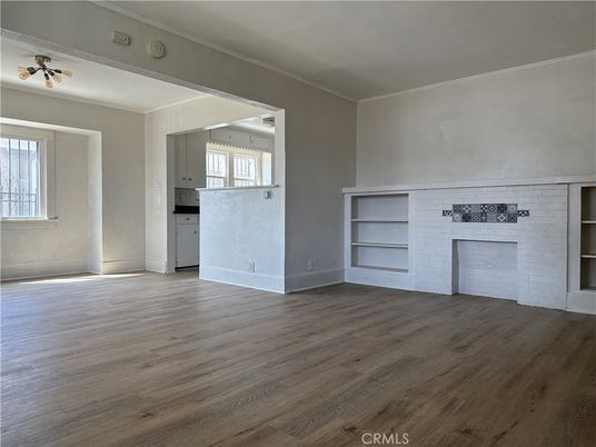 Empty room, Fireplace, Interior, Wood Texture Flooring