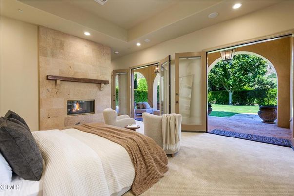 Bedroom, Fireplace, Interior, Recessed Lighting