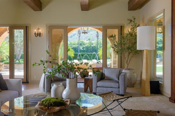 Interior, Living room, Wooden Beams
