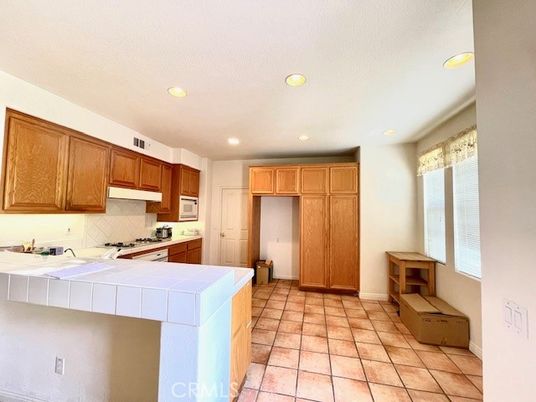 Interior, Kitchen, Recessed Lighting, Tile Countertops