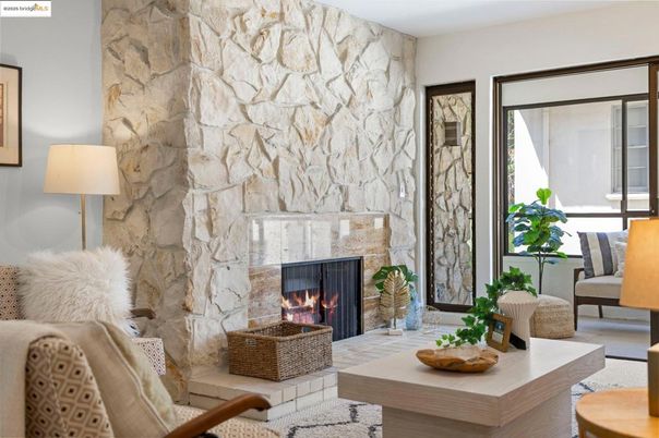 Fireplace, Interior, Stone Walls