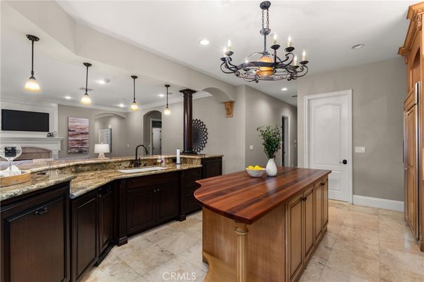 Chandelier, Interior, Kitchen, Pendant Lights, Recessed Lighting