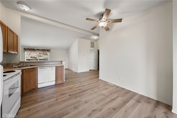 Interior, Kitchen, Wood Texture Flooring