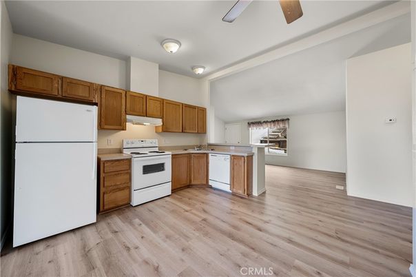 Interior, Kitchen, Wood Texture Flooring