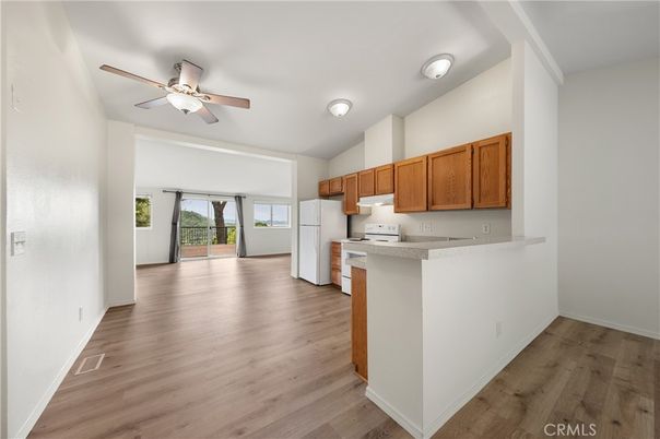 Interior, Kitchen, Wood Texture Flooring