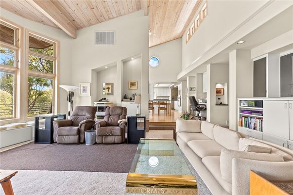 Interior, Living room, Recessed Lighting, Wooden Beams, Wooden Ceilings