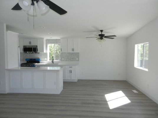 Empty room, Interior, Kitchen, Wood Texture Flooring