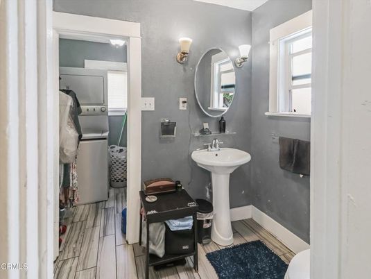 Bathroom, Interior, Wood Texture Flooring