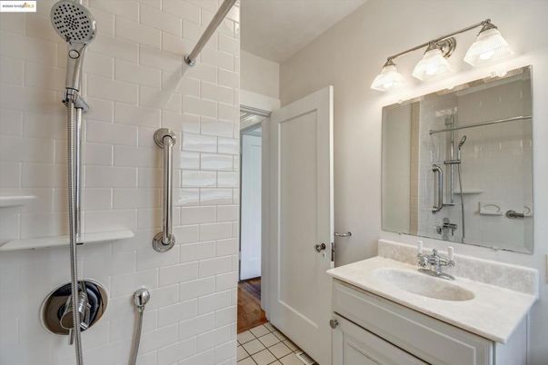 Bathroom, Interior, Wood Texture Flooring