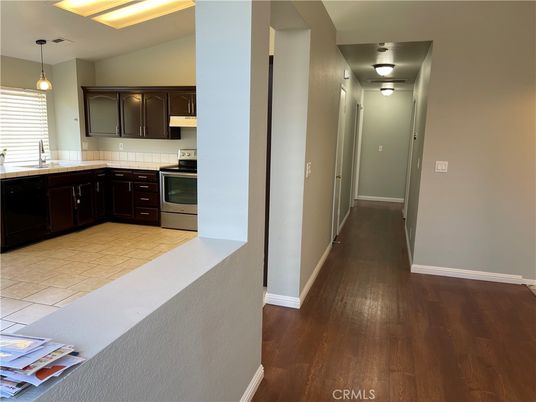 Interior, Kitchen, Pendant Lights, Wood Texture Flooring