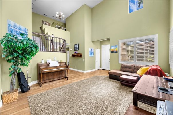 Interior, Pendant Lights, Piano, Wood Texture Flooring