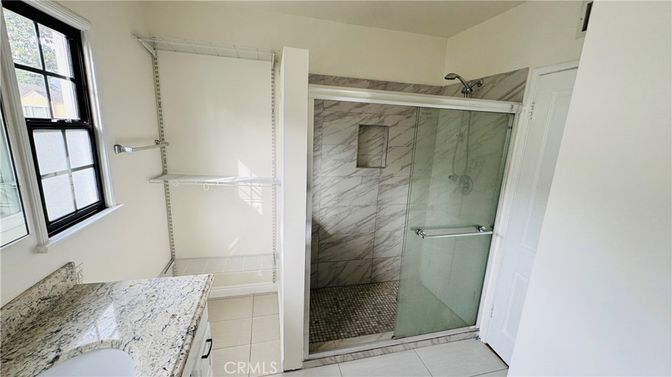 Bathroom, Glass Shower, Interior, Marble Walls