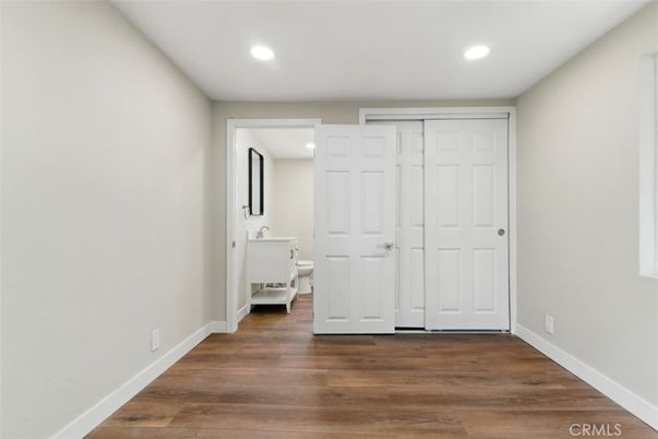 Bathroom, Interior, Recessed Lighting, Wood Texture Flooring
