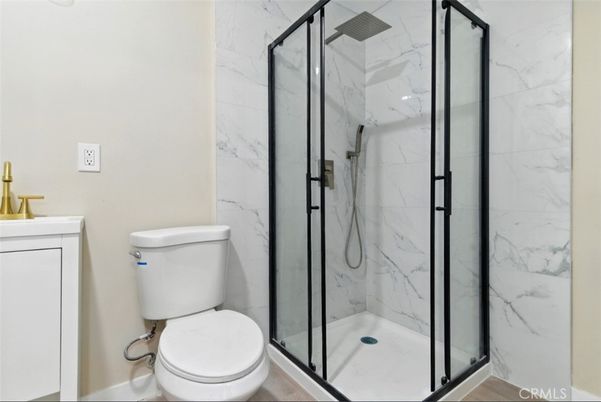 Bathroom, Glass Shower, Interior, Marble Walls