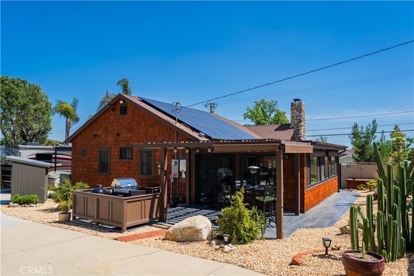 Exterior, Hot Tub, Solar Panels