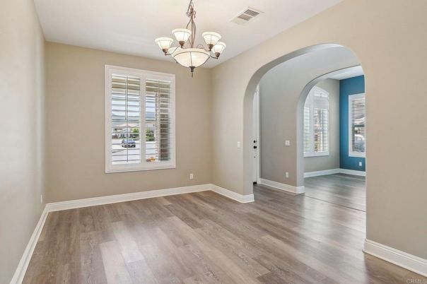 Chandelier, Empty room, Interior, Wood Texture Flooring