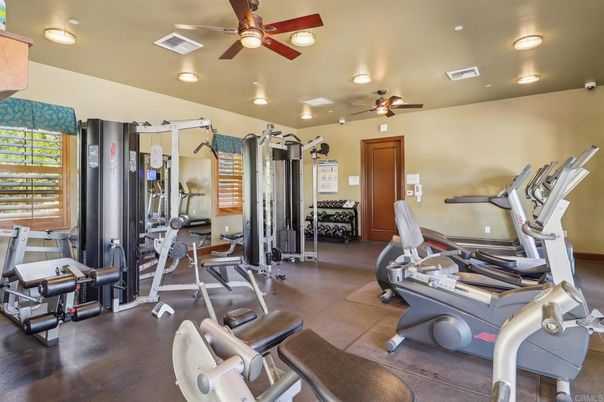 Fitness Equipment, Gym, Interior, Recessed Lighting