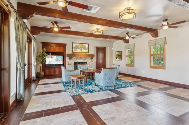 Dining room, Fireplace, Interior, Wooden Beams