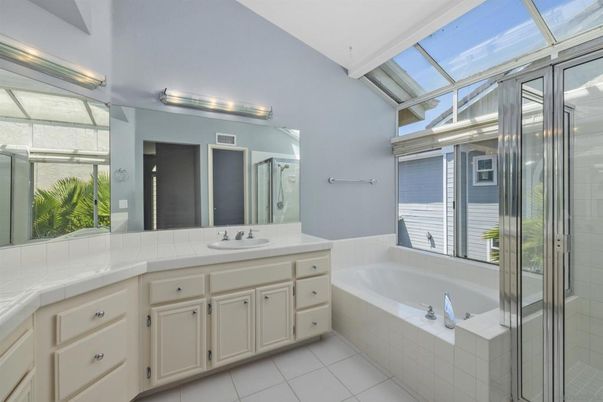 Bathroom, Glass Ceilings, Glass Shower, Interior, Tile Countertops