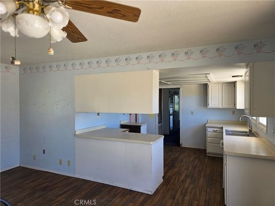 Interior, Kitchen, Wood Texture Flooring