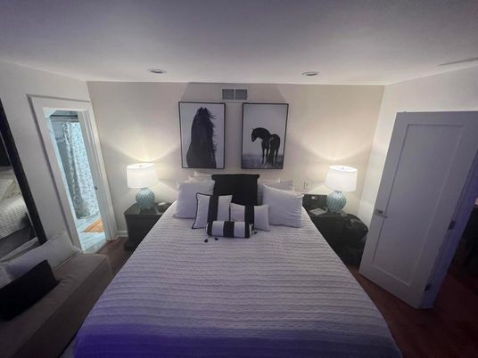 Bedroom, Interior, Wood Texture Flooring