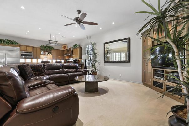 Home Theatre Room, Interior, Kitchen, Living room, Recessed Lighting, Stainless Steel Appliances