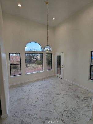 Empty room, Interior, Marble, Pendant Lights, Recessed Lighting