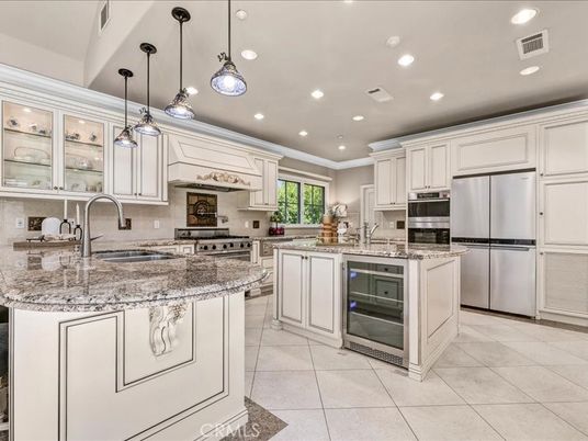 Interior, Kitchen, Pendant Lights, Recessed Lighting, Stainless Steel Appliances