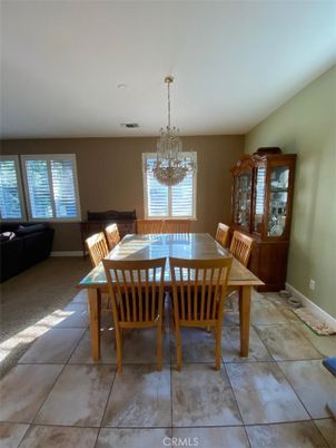 Chandelier, Dining room, Interior