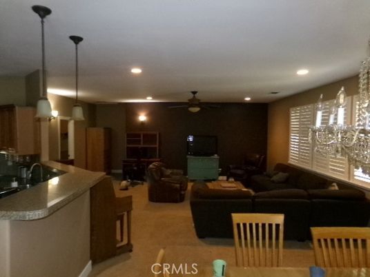 Dining room, Interior, Living room, Pendant Lights, Recessed Lighting