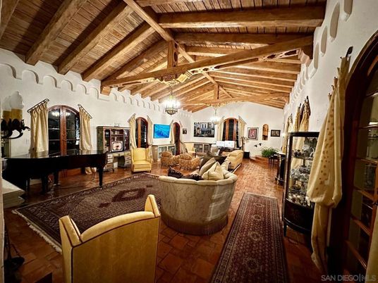 Interior, Living room, Pendant Lights, Piano, Wooden Beams, Wooden Ceilings, Wood Texture Flooring
