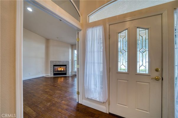 Fireplace, Interior, Recessed Lighting, Wood Texture Flooring